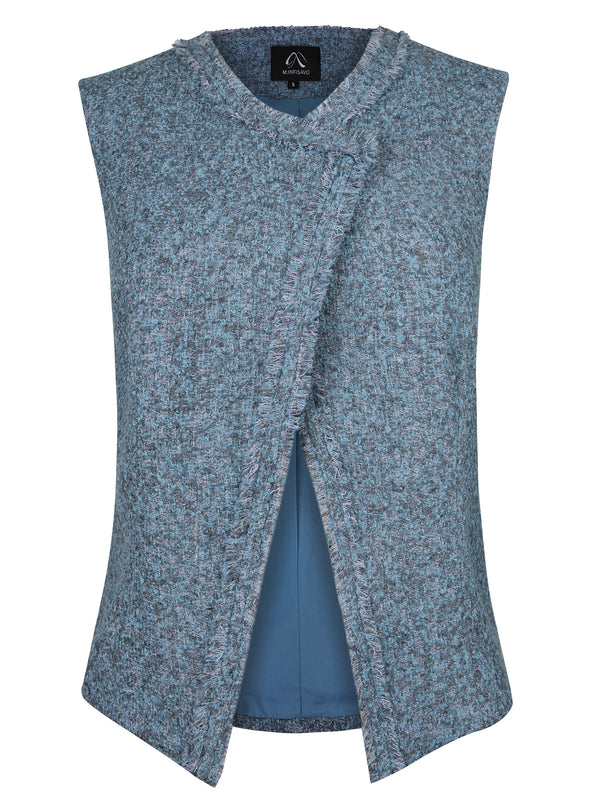 M.Infisavo Asymmetry Tweed Vest
