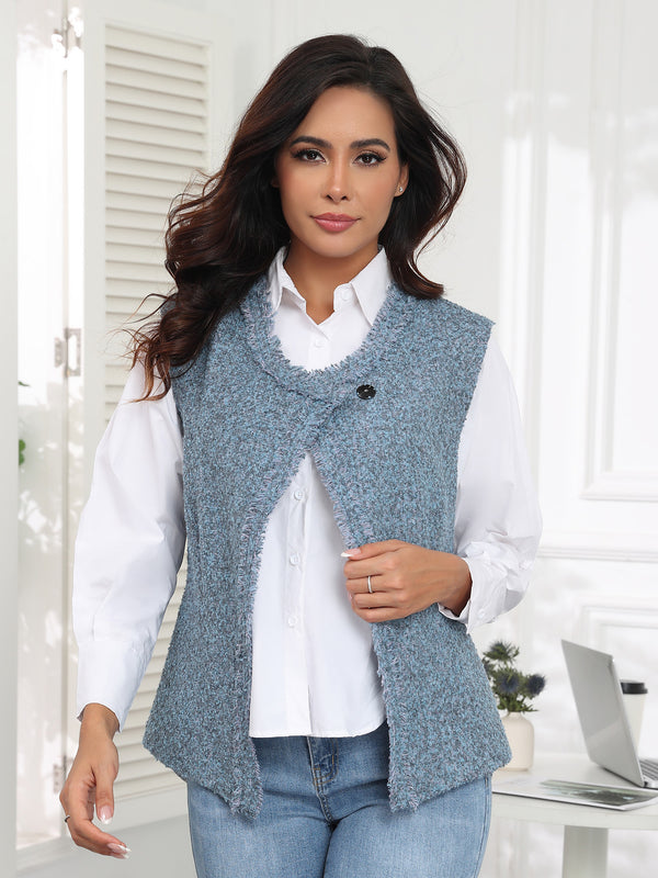 M.Infisavo Asymmetry Tweed Vest