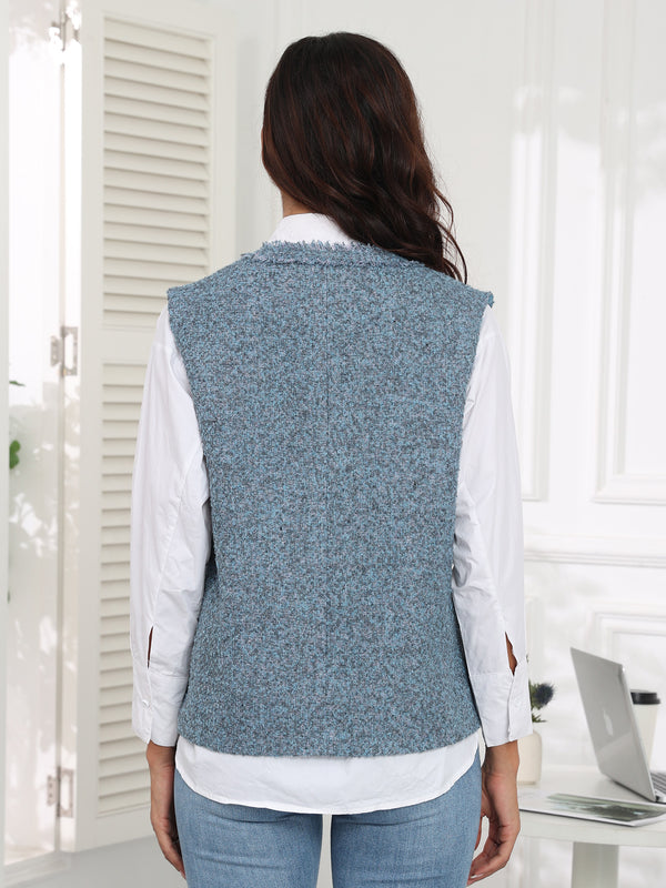 M.Infisavo Asymmetry Tweed Vest