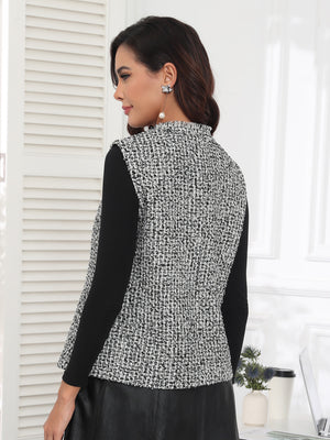 M.Infisavo Asymmetry Tweed Vest