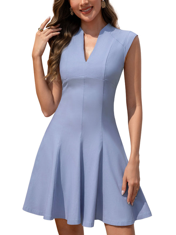 M.Infisavo Women Deep V Neck Flowy Dresses #MFD025