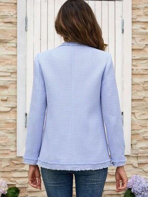 M.Infisavo Tweed Blazer Jackets with Pockets #MFB016