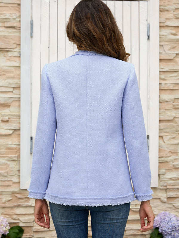 M.Infisavo Tweed Blazer Jackets with Pockets #MFB016