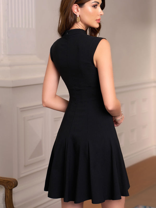 M.Infisavo Women Deep V Neck Flowy Dresses #MFD025