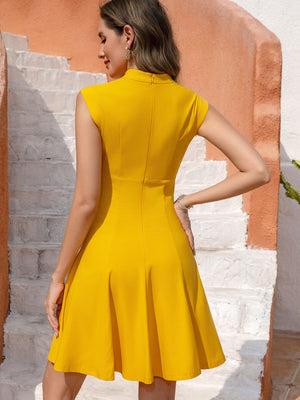 M.Infisavo Women Deep V Neck Flowy Dresses #MFD025