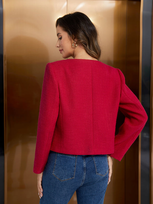 M.Infisavo Minerva Tweed Long Sleeves Blazer
