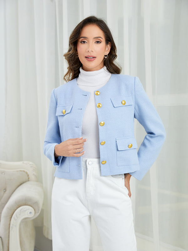M.Infisavo Minerva Tweed Long Sleeves Blazer