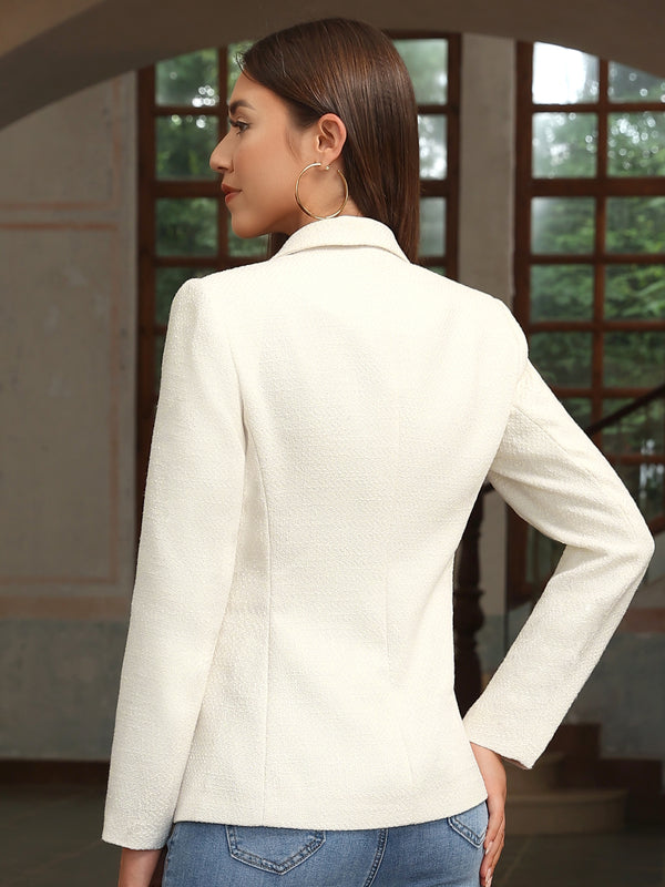 M.Infisavo Stand Notch Lapel Suit Jacket Blazer