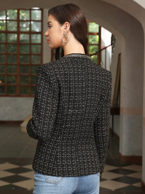M.Infisavo Stand Notch Lapel Suit Jacket Blazer