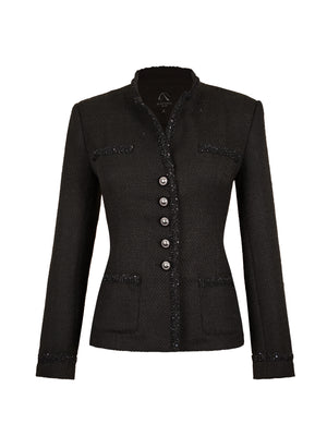 M.Infisavo Stand Notch Lapel Suit Jacket Blazer