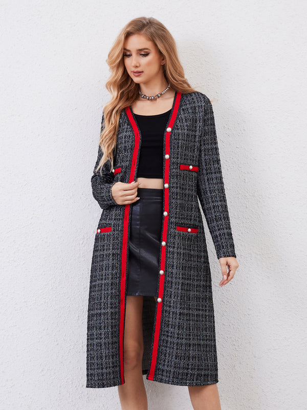 M.Infisavo Galatea Long Sleeves Tweed Long Cardigans