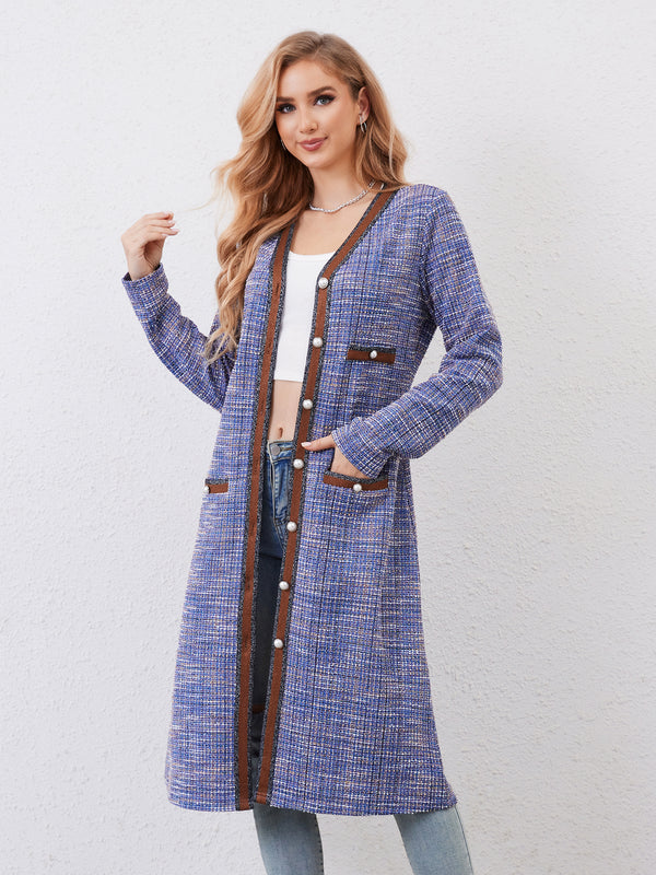M.Infisavo Galatea Long Sleeves Tweed Long Cardigans