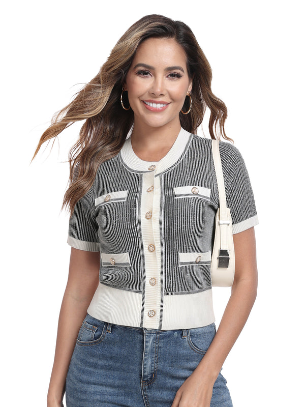 M.Infisavo Sweater Cardigan Tops Shirts