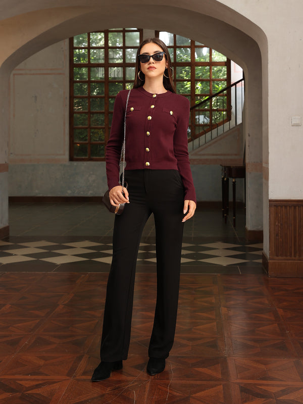 M.Infisavo Cropped Cardigan Sweater Shirts