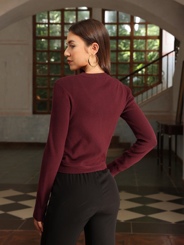 M.Infisavo Cropped Cardigan Sweater Shirts