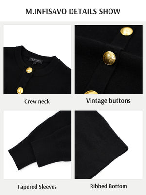 M.Infisavo Cropped Cardigan Sweater Shirts