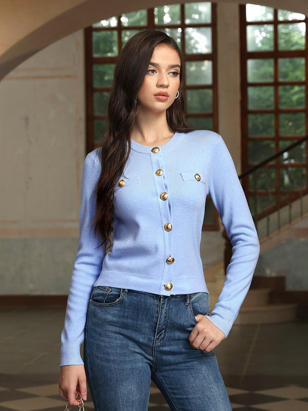 M.Infisavo Cropped Cardigan Sweater Shirts