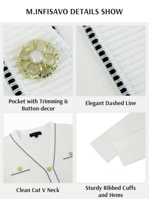 M.Infisavo Long Sleeve Sweater Shirt Tops Collarless