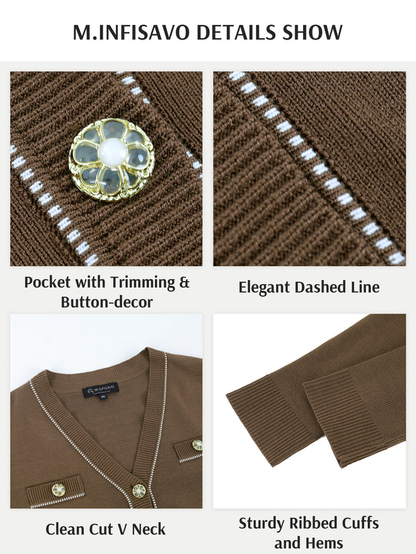 M.Infisavo Long Sleeve Sweater Shirt Tops Collarless