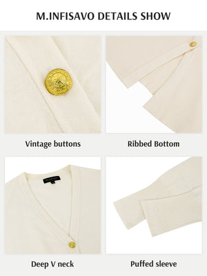 M.Infisavo Long Sleeve Cardigan Sweater Outerwear