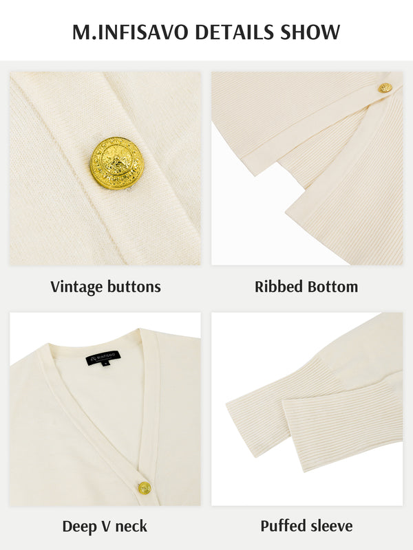M.Infisavo Long Sleeve Cardigan Sweater Outerwear