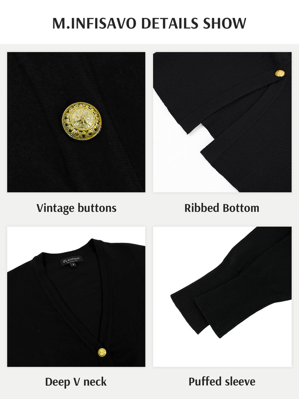 M.Infisavo Long Sleeve Cardigan Sweater Outerwear