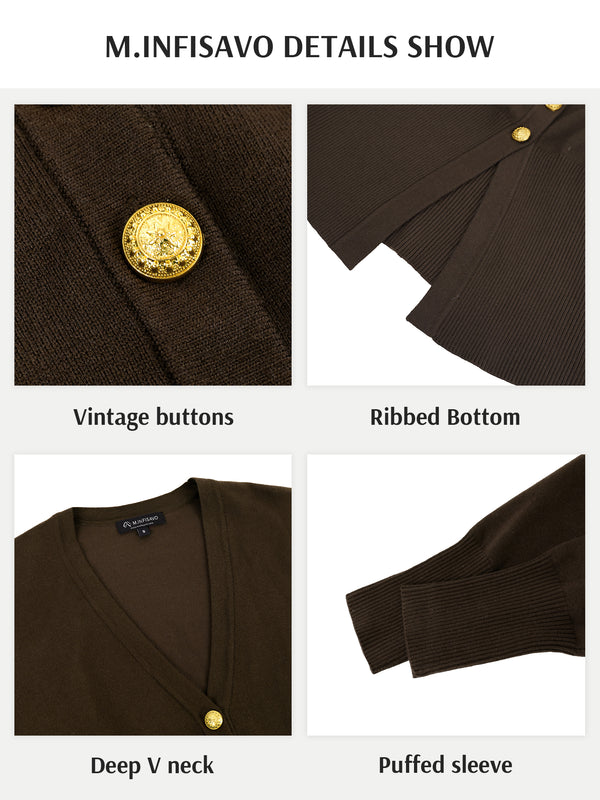 M.Infisavo Long Sleeve Cardigan Sweater Outerwear