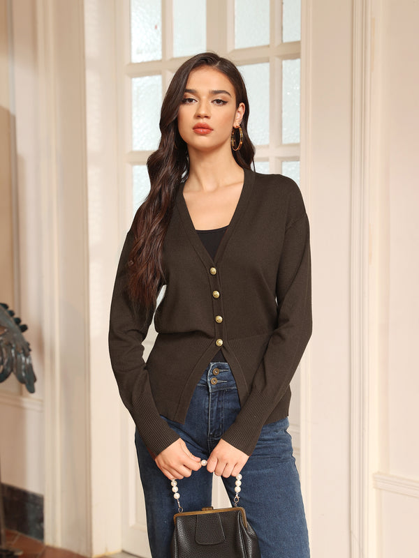 M.Infisavo Long Sleeve Cardigan Sweater Outerwear