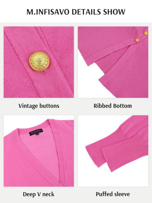 M.Infisavo Long Sleeve Cardigan Sweater Outerwear