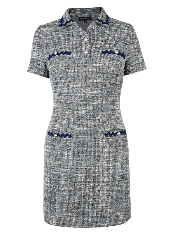 M.Infisavo Womens Tweed Dress #MFD004