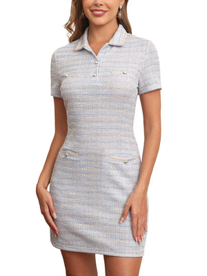 M.Infisavo Womens Tweed Dress #MFD004