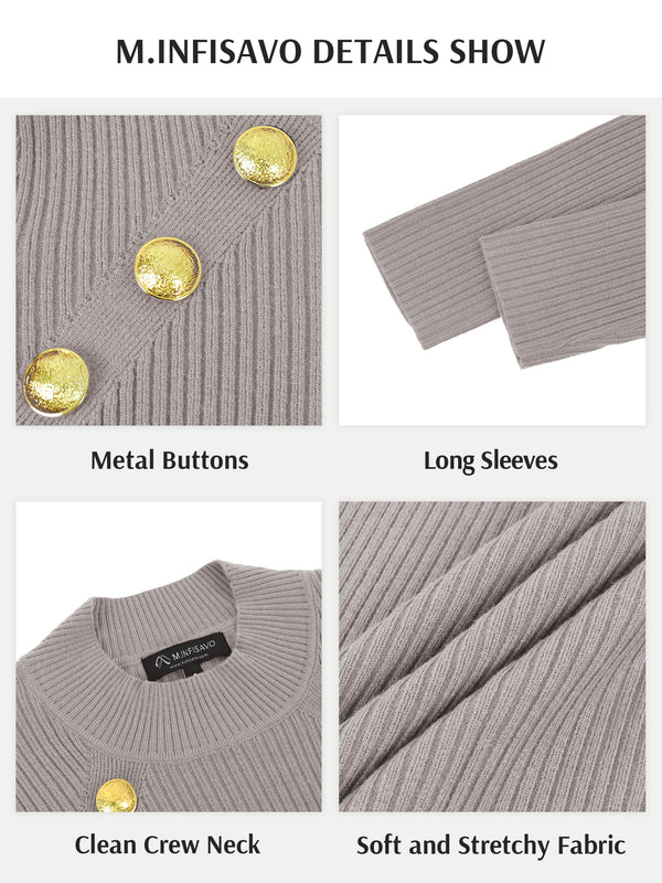 M.Infisavo Sheath Dresses for Women Knitted Lightweight