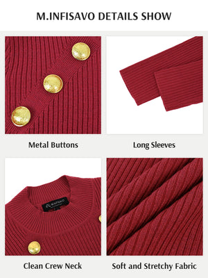 M.Infisavo Sheath Dresses for Women Knitted Lightweight