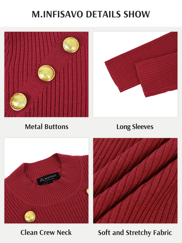 M.Infisavo Sheath Dresses for Women Knitted Lightweight