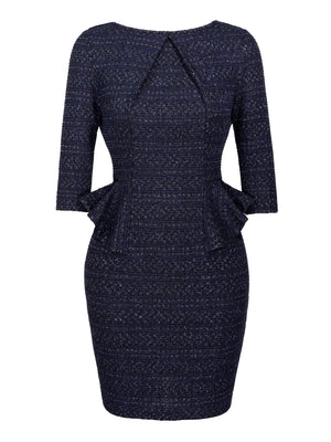 M.Infisavo Womens Peplum Sheath Dress #MFD011
