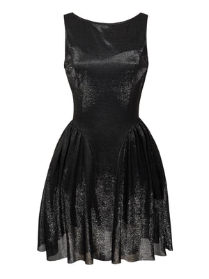 M.Infisavo Womens Mini Dress Shimmer Sleeveless Swing Flared A Line Short Dresses #MFD021