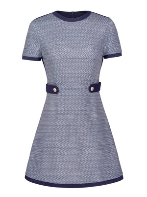 M.Infisavo Womens A Line Dress Short Sleeve Crew Neck #MFD022
