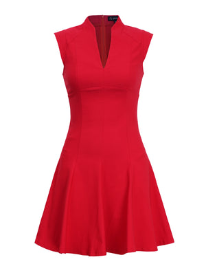 M.Infisavo Women Deep V Neck Flowy Dresses #MFD025