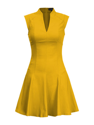 M.Infisavo Women Deep V Neck Flowy Dresses #MFD025