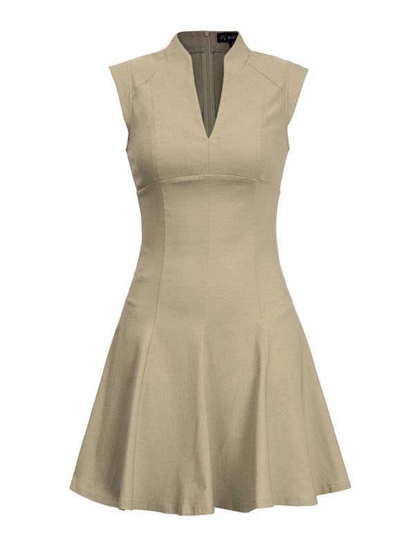 M.Infisavo Women Deep V Neck Flowy Dresses #MFD025