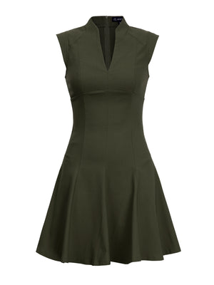 M.Infisavo Women Deep V Neck Flowy Dresses #MFD025