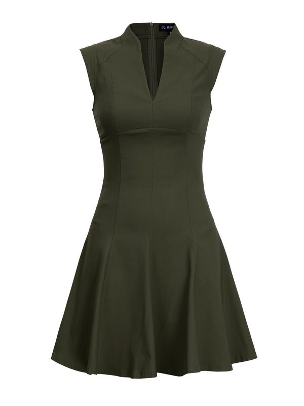 M.Infisavo Women Deep V Neck Flowy Dresses #MFD025