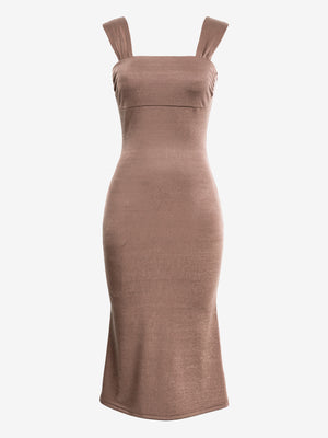 M.Infisavo 2026 Off-The-Shoulder Cocktail Midi Dress for Women #MFD029