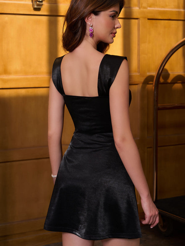 M.Infisavo Women's Off Shoulder Glitter Dresses