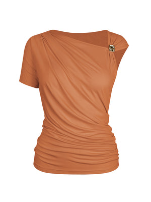 M.Infisavo Möbius Ruched Asymmetrical T-shirt