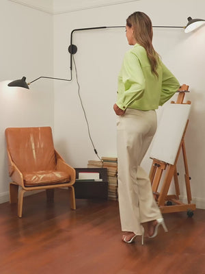 M.Infisavo Möbius Vintage Long Sleeves Cropped Blazer